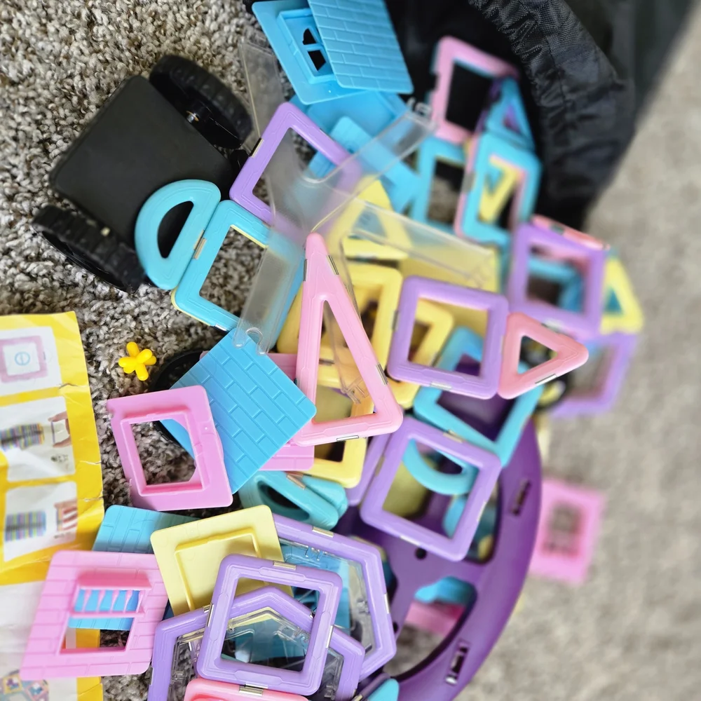 Magnetic Building Blocks Set - Multicolor